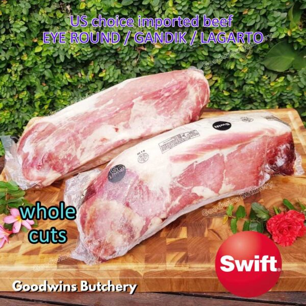 Beef EYE ROUND schnitzel steak cuts 1.2kg | Brazil FRIBOI FRIGON Australia WMPG Angus JACK'S CREEK US choice SWIFT IBP daging sapi import gandik lagarto eyeround frozen - Image 27