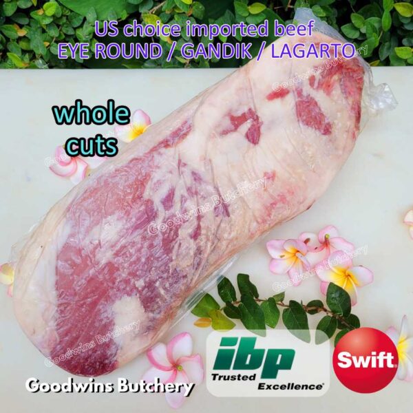 Beef EYE ROUND schnitzel steak cuts 1.2kg | Brazil FRIBOI FRIGON Australia WMPG Angus JACK'S CREEK US choice SWIFT IBP daging sapi import gandik lagarto eyeround frozen - Image 6