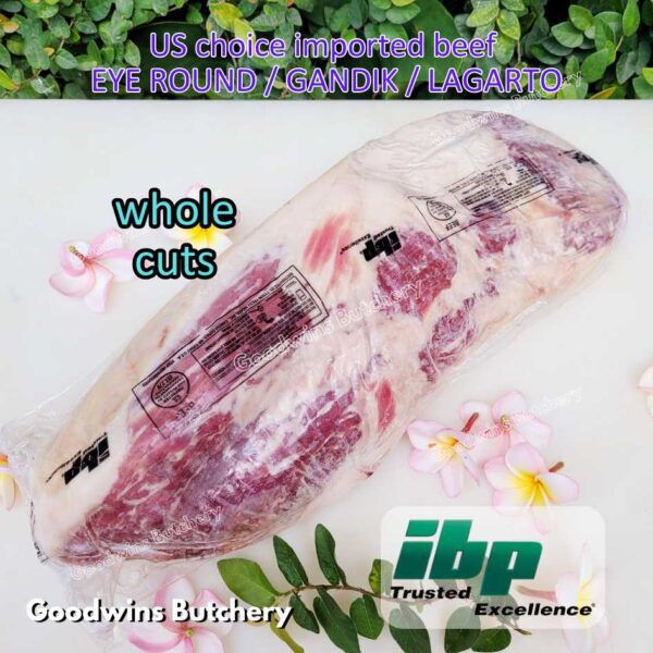 Beef EYE ROUND schnitzel steak cuts 1.2kg | Brazil FRIBOI FRIGON Australia WMPG Angus JACK'S CREEK US choice SWIFT IBP daging sapi import gandik lagarto eyeround frozen - Image 5