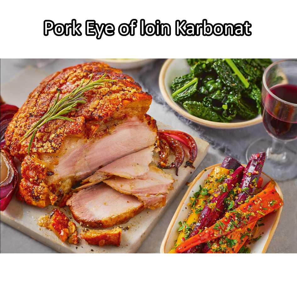 Pork EYE OF LOIN SKIN-ON local premium | WHOLE CUT UTUH 3kg | Sirloin Karbonat has luar babi berkulit beku frozen - Image 15