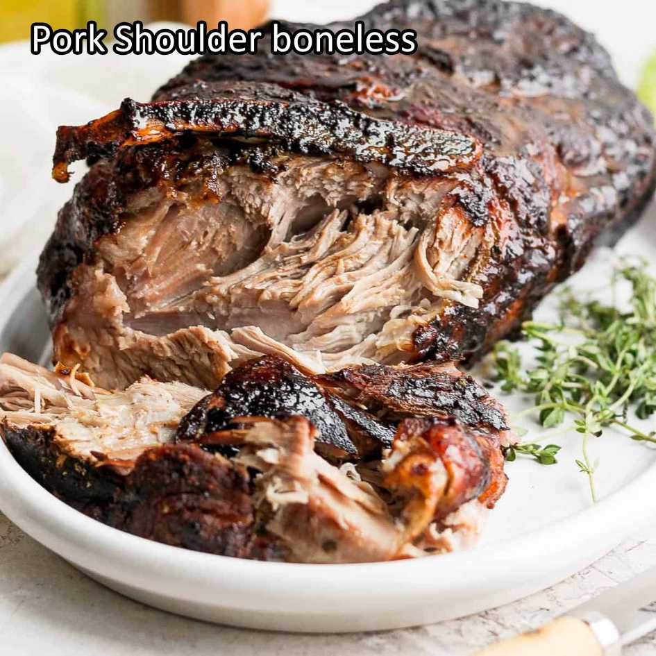 Pork shoulder boneless with skin on Local Premium WHOLE CUT UTUH 3.5kg/pc | kapsim babi collar boston-butt frozen - Image 17
