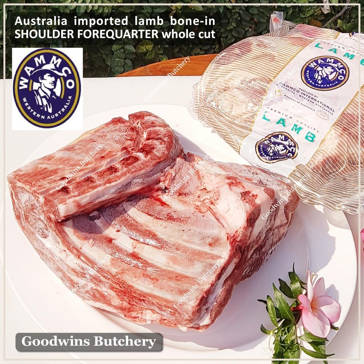 Lamb shoulder forequarter 1/2 cut WAMMCO MIDFIELD WHITE STRIPE frozen 1.8kg Australia imported - Image 3