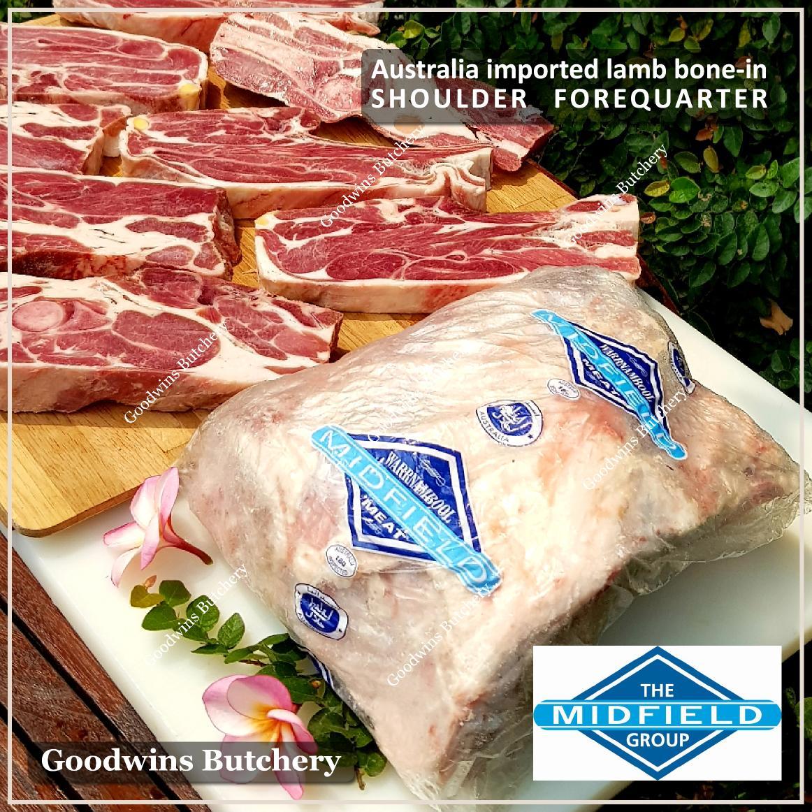 Lamb shoulder forequarter 1/2 cut WAMMCO MIDFIELD WHITE STRIPE frozen 1.8kg Australia imported - Image 4