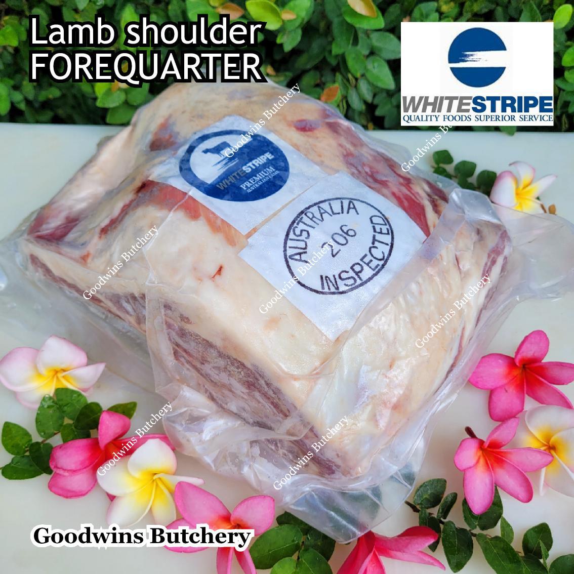 Lamb shoulder forequarter 1/2 cut WAMMCO MIDFIELD WHITE STRIPE frozen 1.8kg Australia imported - Image 2