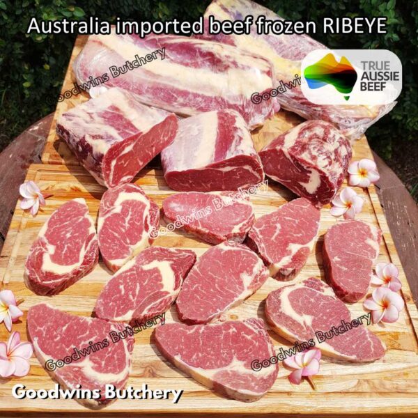 Beef RIBEYE Australia portioned small roast cut 1.5kg | brand Midfield Nolan AMG Borello CAG WMPG | daging sapi import Scotch-Fillet Cuberoll frozen - Image 26