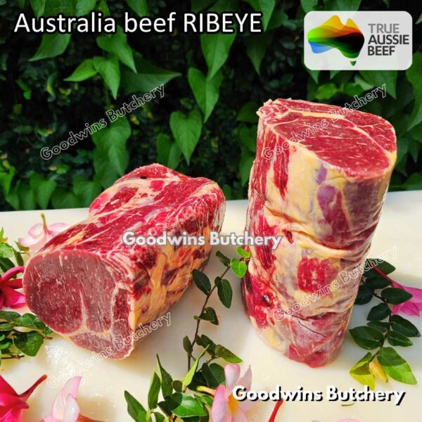 Beef RIBEYE Australia portioned small roast cut 1.5kg | brand Midfield Nolan AMG Borello CAG WMPG | daging sapi import Scotch-Fillet Cuberoll frozen - Image 23