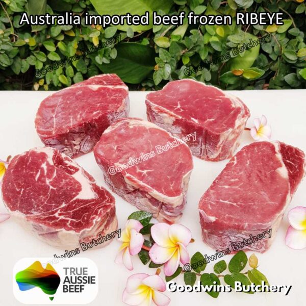 Beef RIBEYE Australia portioned small roast cut 1.5kg | brand Midfield Nolan AMG Borello CAG WMPG | daging sapi import Scotch-Fillet Cuberoll frozen - Image 15