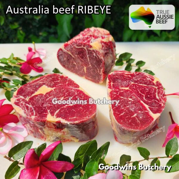 Beef RIBEYE Australia portioned small roast cut 1.5kg | brand Midfield Nolan AMG Borello CAG WMPG | daging sapi import Scotch-Fillet Cuberoll frozen - Image 11