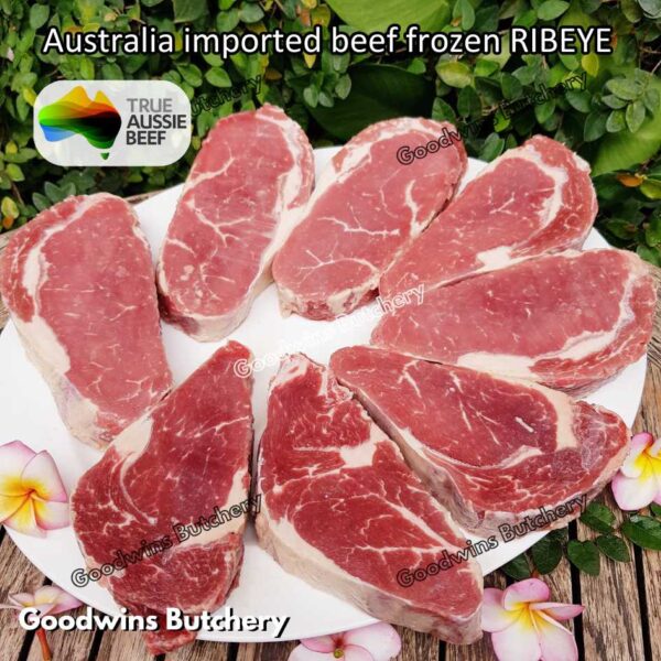 Beef RIBEYE Australia portioned small roast cut 1.5kg | brand Midfield Nolan AMG Borello CAG WMPG | daging sapi import Scotch-Fillet Cuberoll frozen - Image 8