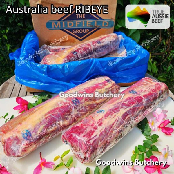 Beef RIBEYE Australia portioned small roast cut 1.5kg | brand Midfield Nolan AMG Borello CAG WMPG | daging sapi import Scotch-Fillet Cuberoll frozen - Image 37