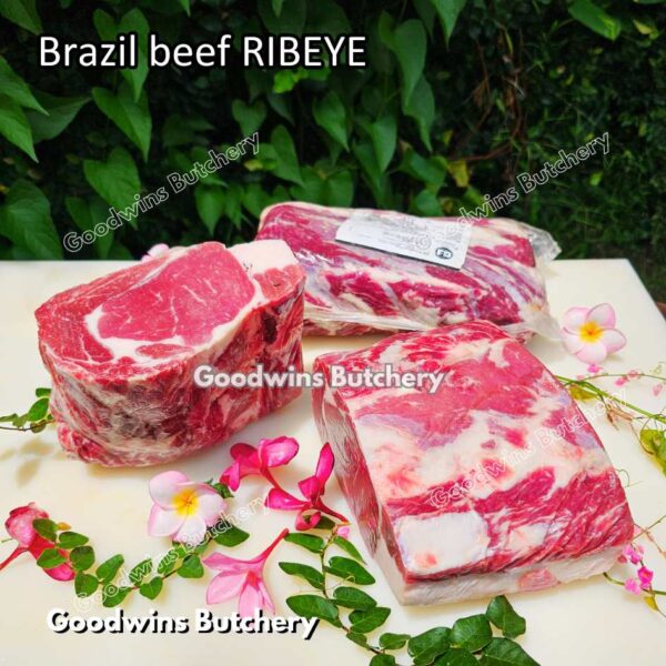 Beef RIBEYE LIP-ON Brasil MAFRIG steak cuts 150-600 gr/pc | daging sapi import Brazil Scotch-Fillet Cuberoll frozen - Image 4