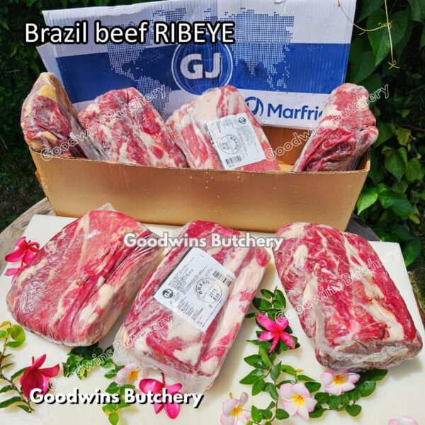 Beef RIBEYE LIP-ON Brasil MAFRIG steak cuts 150-600 gr/pc | daging sapi import Brazil Scotch-Fillet Cuberoll frozen - Image 3