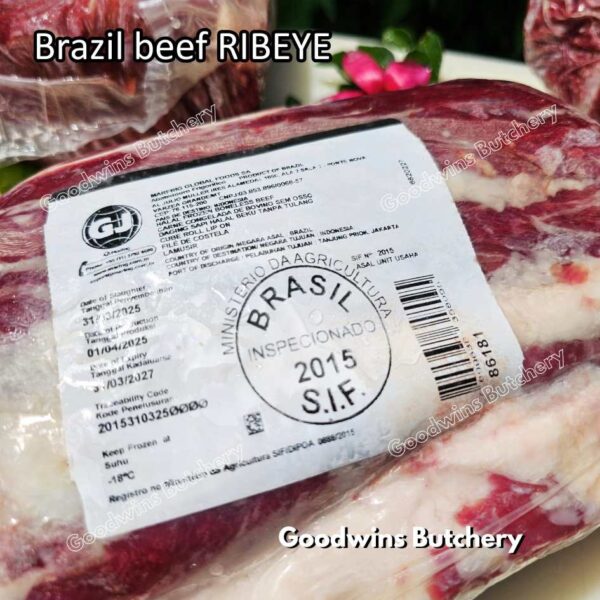 Beef RIBEYE LIP-ON Brasil MAFRIG steak cuts 150-600 gr/pc | daging sapi import Brazil Scotch-Fillet Cuberoll frozen - Image 2