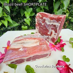 US / Brazil beef SHORTPLATE portioned cut 1kg | daging sapi perut samcan iris slice teriyaki yakiniku shabu2 beef rice bowl | Short plate US Swift IBP Brazil Minerva frozen