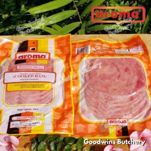 Aroma Pork BACON SLICED Smoked Ham Cooked 250 GR