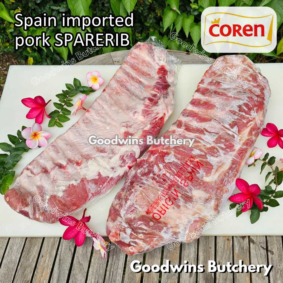 Denmark / Spain pork BABY BACKRIB & SPARERIB 11-13ribs 0.7-1.5 kg/slab | daging babi import baikut iga | brand DanishCrown Coren | Back rib Spare rib frozen - Image 67