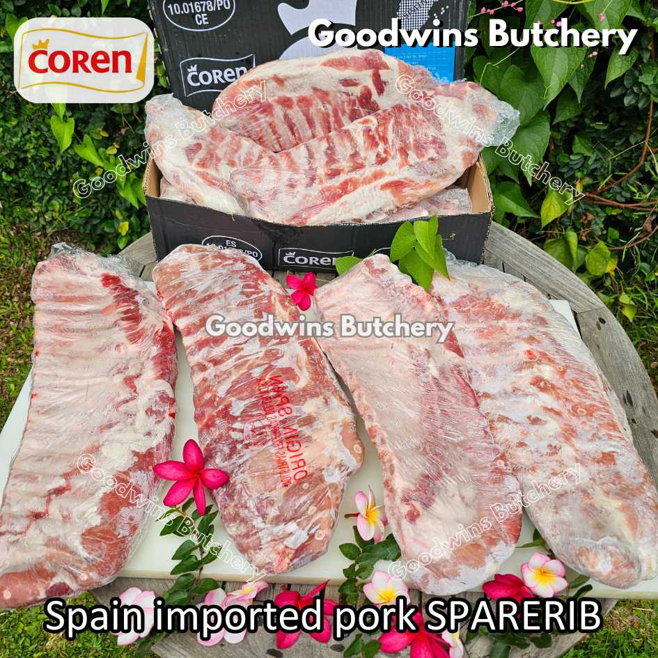 Denmark / Spain pork BABY BACKRIB & SPARERIB 11-13ribs 0.7-1.5 kg/slab | daging babi import baikut iga | brand DanishCrown Coren | Back rib Spare rib frozen - Image 66
