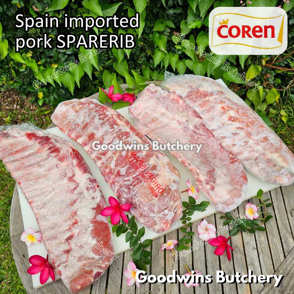 Denmark / Spain pork BABY BACKRIB & SPARERIB 11-13ribs 0.7-1.5 kg/slab | daging babi import baikut iga | brand DanishCrown Coren | Back rib Spare rib frozen - Image 65