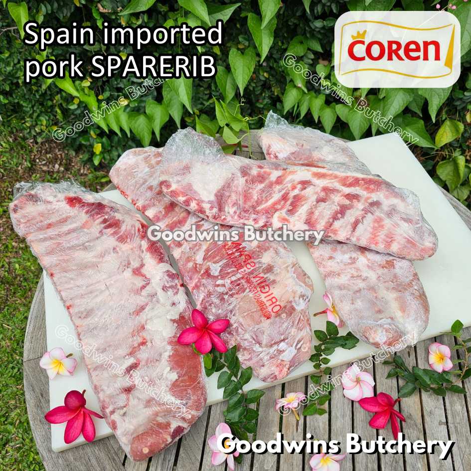 Denmark / Spain pork BABY BACKRIB & SPARERIB 11-13ribs 0.7-1.5 kg/slab | daging babi import baikut iga | brand DanishCrown Coren | Back rib Spare rib frozen - Image 68