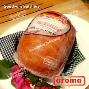 All pork HAM WHOLE UTUH Bali Aroma & Mama's frozen | Cooked Danish Gammon Honey Smoked | frozen 2-5kg