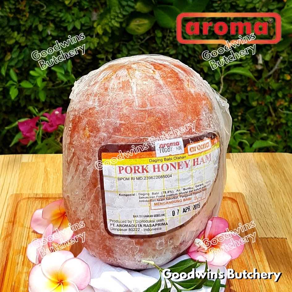 All pork HAM WHOLE UTUH Bali Aroma & Mama's frozen | Cooked Danish Gammon Honey Smoked | frozen 2-5kg - Image 27