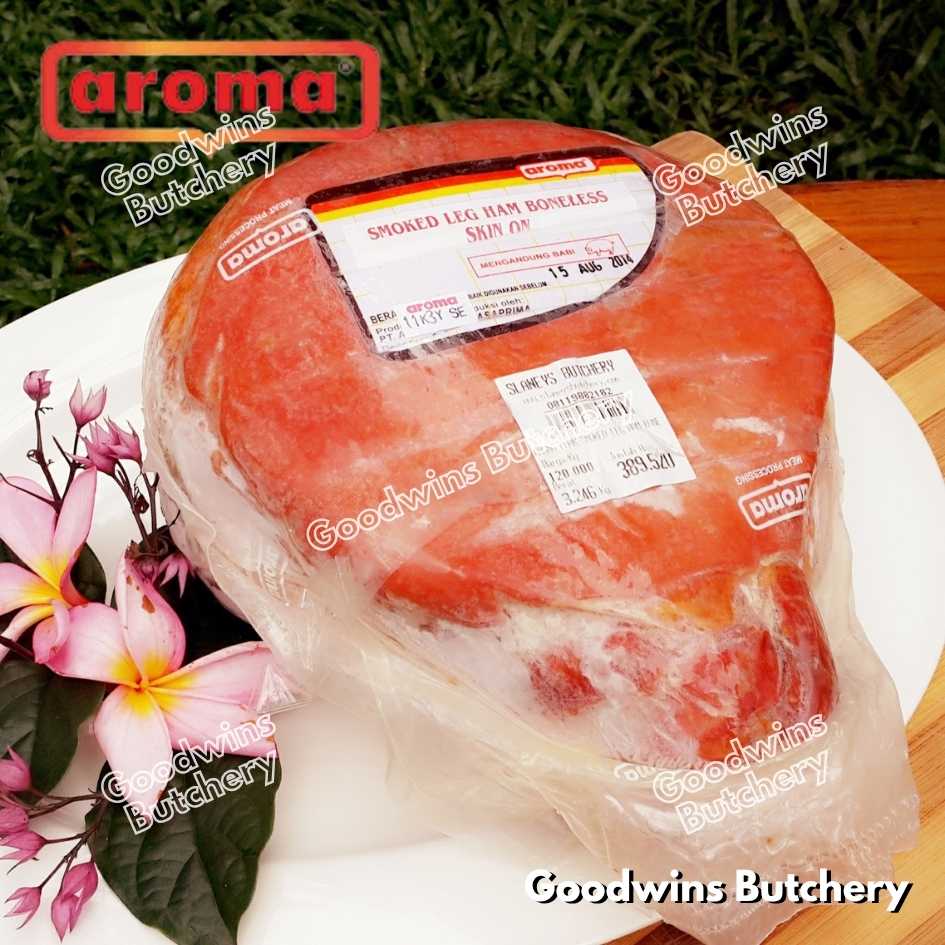 All pork HAM WHOLE UTUH Bali Aroma & Mama's frozen | Cooked Danish Gammon Honey Smoked | frozen 2-5kg - Image 16