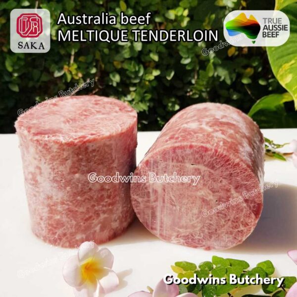 Beef MELTIQUE TENDERLOIN import Australia SAKA steak cuts 500gr | daging sapi meltik has dalam Eye Fillet mignon for Teriyaki Shabu2 Sukiyaki Saikoro Roast Schnitzel frozen - Image 16