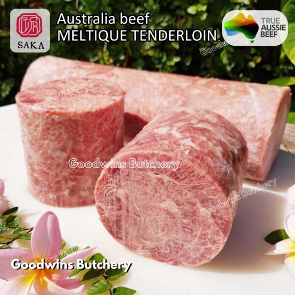Beef MELTIQUE TENDERLOIN import Australia SAKA steak cuts 500gr | daging sapi meltik has dalam Eye Fillet mignon for Teriyaki Shabu2 Sukiyaki Saikoro Roast Schnitzel frozen - Image 47