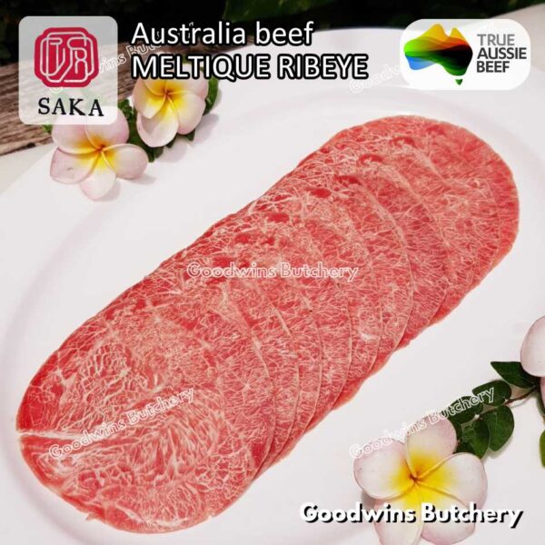 Beef MELTIQUE RIBEYE import Australia SAKA steak cuts 350-750 gr/pack | daging sapi meltik Scotch-Fillet Cuberoll for Teriyaki Shabu2 Sukiyaki Saikoro Roast Schnitzel - Image 4