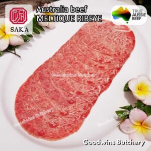 Beef MELTIQUE FRESHLY SLICED TO ORDER 1kg | daging meltik import Australia SAKA | SIRLOIN RIBEYE TENDERLOIN frozen