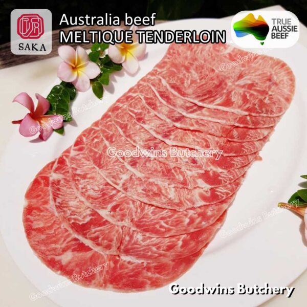 Beef MELTIQUE TENDERLOIN import Australia SAKA steak cuts 500gr | daging sapi meltik has dalam Eye Fillet mignon for Teriyaki Shabu2 Sukiyaki Saikoro Roast Schnitzel frozen - Image 36