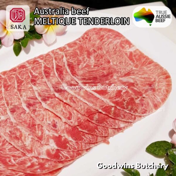 Beef MELTIQUE TENDERLOIN import Australia SAKA steak cuts 500gr | daging sapi meltik has dalam Eye Fillet mignon for Teriyaki Shabu2 Sukiyaki Saikoro Roast Schnitzel frozen - Image 49
