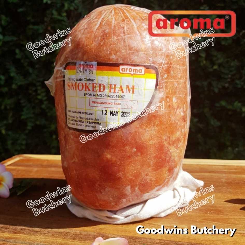 All pork HAM WHOLE UTUH Bali Aroma & Mama's frozen | Cooked Danish Gammon Honey Smoked | frozen 2-5kg - Image 4
