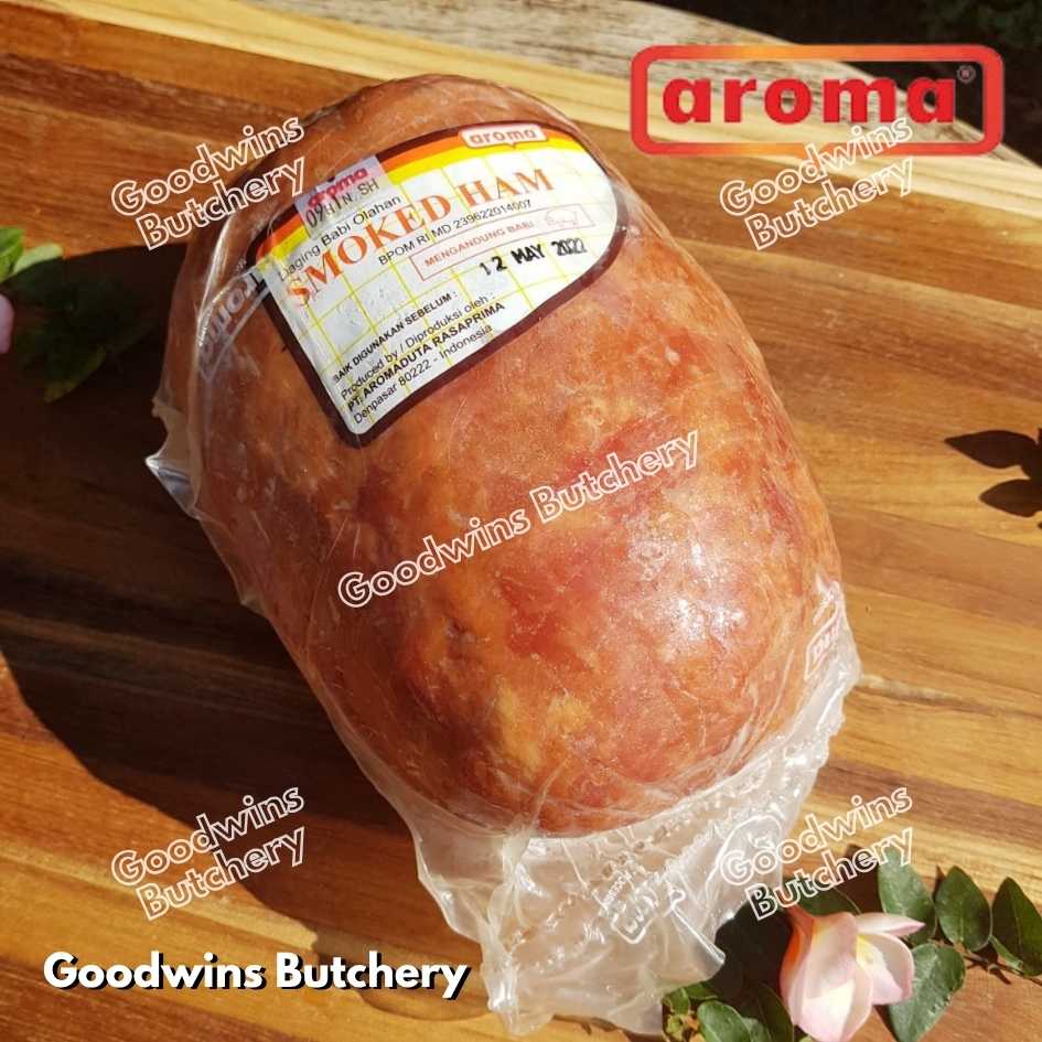 All pork HAM WHOLE UTUH Bali Aroma & Mama's frozen | Cooked Danish Gammon Honey Smoked | frozen 2-5kg - Image 3