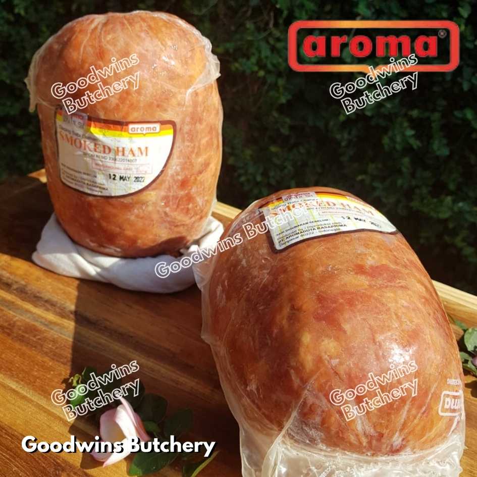 All pork HAM WHOLE UTUH Bali Aroma & Mama's frozen | Cooked Danish Gammon Honey Smoked | frozen 2-5kg - Image 2