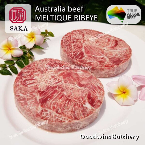 Beef MELTIQUE RIBEYE import Australia SAKA steak cuts 350-750 gr/pack | daging sapi meltik Scotch-Fillet Cuberoll for Teriyaki Shabu2 Sukiyaki Saikoro Roast Schnitzel - Image 3