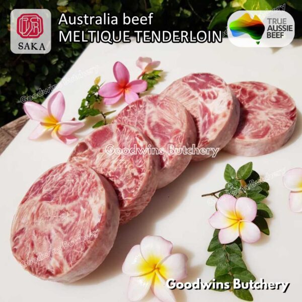 Beef MELTIQUE TENDERLOIN import Australia SAKA steak cuts 500gr | daging sapi meltik has dalam Eye Fillet mignon for Teriyaki Shabu2 Sukiyaki Saikoro Roast Schnitzel frozen - Image 45