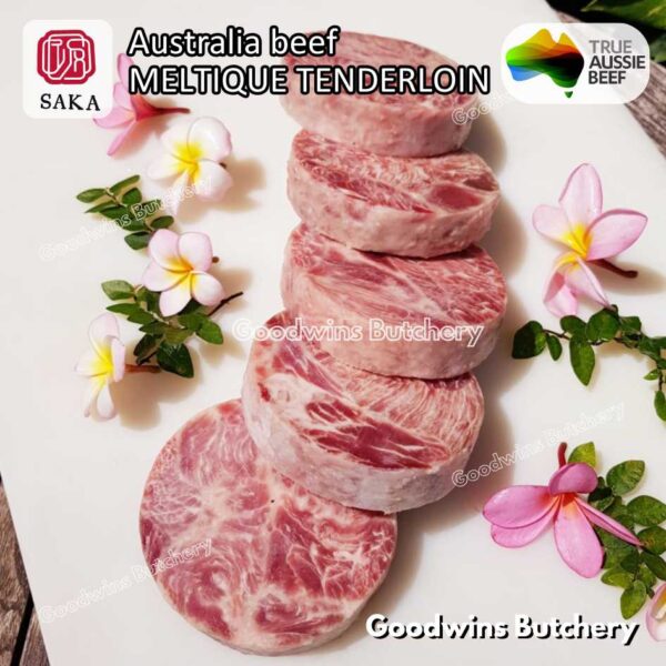 Beef MELTIQUE TENDERLOIN import Australia SAKA steak cuts 500gr | daging sapi meltik has dalam Eye Fillet mignon for Teriyaki Shabu2 Sukiyaki Saikoro Roast Schnitzel frozen - Image 43
