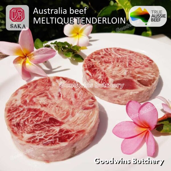 Beef MELTIQUE TENDERLOIN import Australia SAKA steak cuts 500gr | daging sapi meltik has dalam Eye Fillet mignon for Teriyaki Shabu2 Sukiyaki Saikoro Roast Schnitzel frozen - Image 17