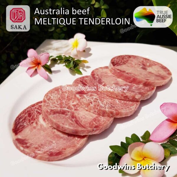 Beef MELTIQUE TENDERLOIN import Australia SAKA steak cuts 500gr | daging sapi meltik has dalam Eye Fillet mignon for Teriyaki Shabu2 Sukiyaki Saikoro Roast Schnitzel frozen - Image 39
