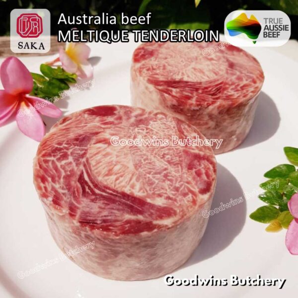 Beef MELTIQUE TENDERLOIN import Australia SAKA steak cuts 500gr | daging sapi meltik has dalam Eye Fillet mignon for Teriyaki Shabu2 Sukiyaki Saikoro Roast Schnitzel frozen - Image 31