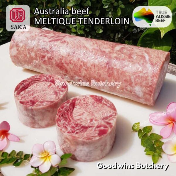 Beef MELTIQUE TENDERLOIN import Australia SAKA steak cuts 500gr | daging sapi meltik has dalam Eye Fillet mignon for Teriyaki Shabu2 Sukiyaki Saikoro Roast Schnitzel frozen - Image 25