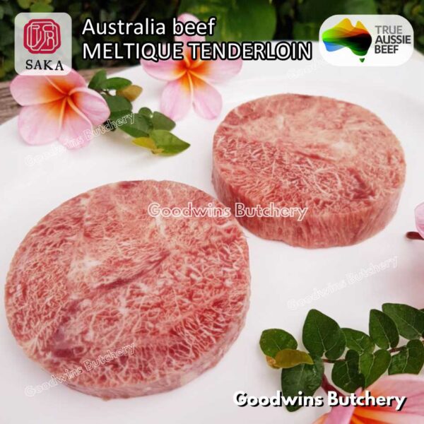 Beef MELTIQUE TENDERLOIN import Australia SAKA steak cuts 500gr | daging sapi meltik has dalam Eye Fillet mignon for Teriyaki Shabu2 Sukiyaki Saikoro Roast Schnitzel frozen - Image 24