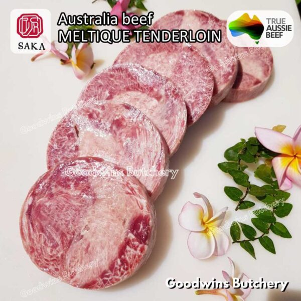 Beef MELTIQUE TENDERLOIN import Australia SAKA steak cuts 500gr | daging sapi meltik has dalam Eye Fillet mignon for Teriyaki Shabu2 Sukiyaki Saikoro Roast Schnitzel frozen - Image 18