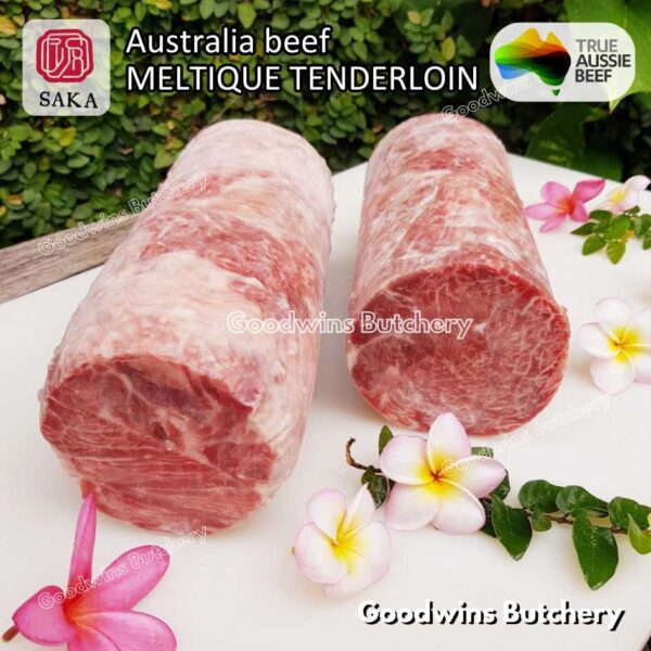 Beef MELTIQUE TENDERLOIN import Australia SAKA steak cuts 500gr | daging sapi meltik has dalam Eye Fillet mignon for Teriyaki Shabu2 Sukiyaki Saikoro Roast Schnitzel frozen - Image 11
