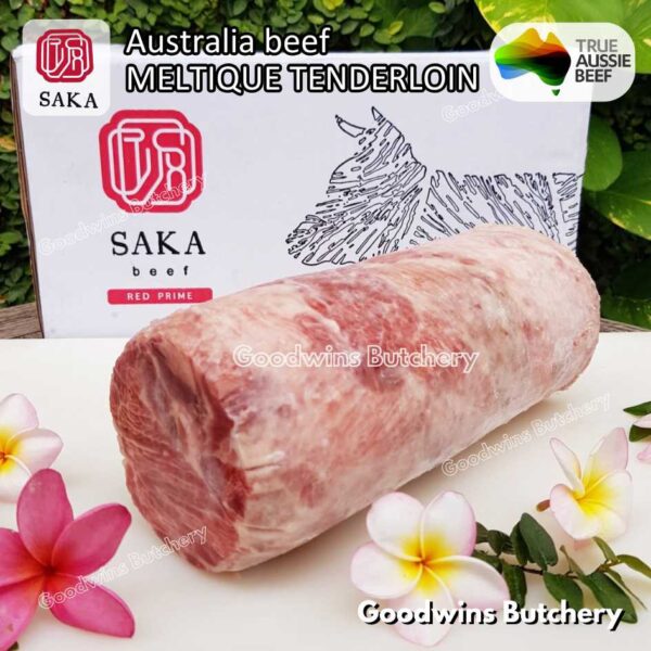 Beef MELTIQUE TENDERLOIN import Australia SAKA steak cuts 500gr | daging sapi meltik has dalam Eye Fillet mignon for Teriyaki Shabu2 Sukiyaki Saikoro Roast Schnitzel frozen - Image 9