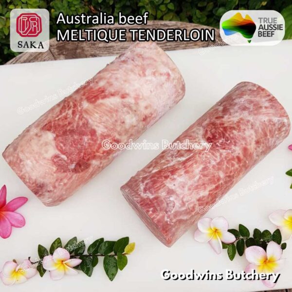 Beef MELTIQUE TENDERLOIN import Australia SAKA steak cuts 500gr | daging sapi meltik has dalam Eye Fillet mignon for Teriyaki Shabu2 Sukiyaki Saikoro Roast Schnitzel frozen - Image 22