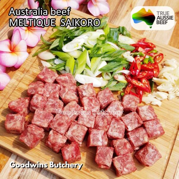 Beef MELTIQUE FRESHLY DICED SAIKORO TO ORDER 2cm 1kg | daging meltik import Australia SAKA | SIRLOIN RIBEYE TENDERLOIN frozen - Image 22
