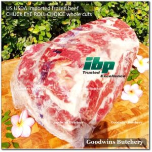 11kg Beef US CHUCK EYE ROLL USDA CHOICE IBP frozen WHOLE CUT