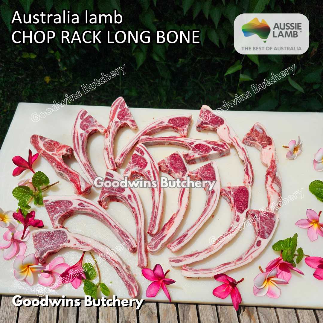 Australia LAMB CHOP RACK long bones +/- 1kg | daging tulang iga domba muda import frozen - Image 7
